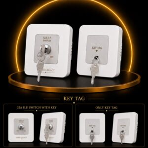Key Tag: 32A D.P. Switch with Key/ Only Key Tag