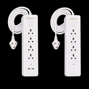 Power Strip : 4+1 Power Strip with 1.5/4 Mtr.Wire with USB/Without USB